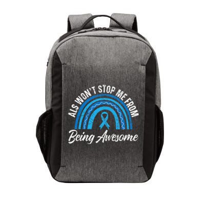 ALS Won't Stop Me From Being Awesome ALS Awareness Vector Backpack