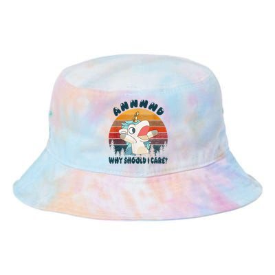 And Why Should I Care Unicorn Lover Tie Dye Newport Bucket Hat