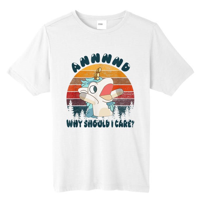 And Why Should I Care Unicorn Lover Tall Fusion ChromaSoft Performance T-Shirt