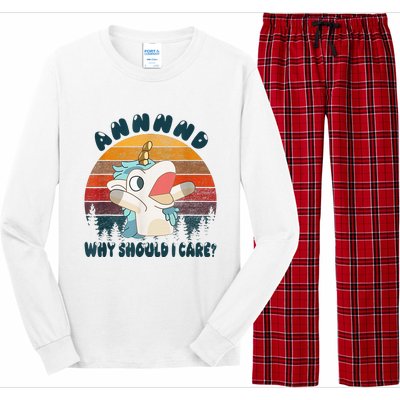 And Why Should I Care Unicorn Lover Long Sleeve Pajama Set