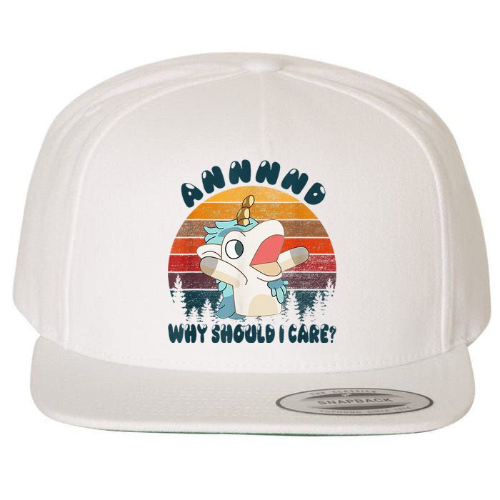 And Why Should I Care Unicorn Lover Wool Snapback Cap