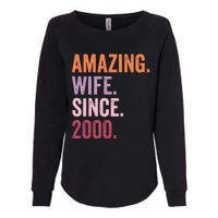 Amazing Wife Since 2000 24th Wedding Anniversary 24 Years Womens California Wash Sweatshirt