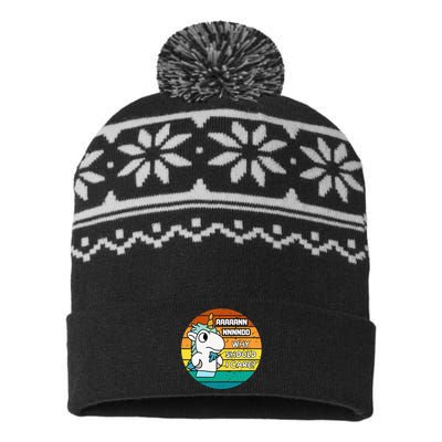 And Why Should I Care Funny Sarcastic Unicorn USA-Made Snowflake Beanie