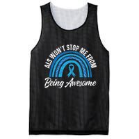 ALS Won't Stop Me From Being Awesome ALS Awareness Mesh Reversible Basketball Jersey Tank