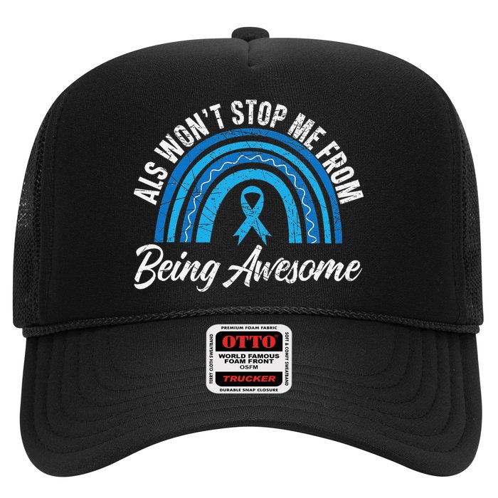 ALS Won't Stop Me From Being Awesome ALS Awareness Trucker Hat