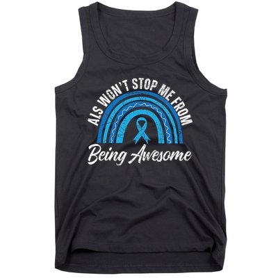 ALS Won't Stop Me From Being Awesome ALS Awareness Tank Top