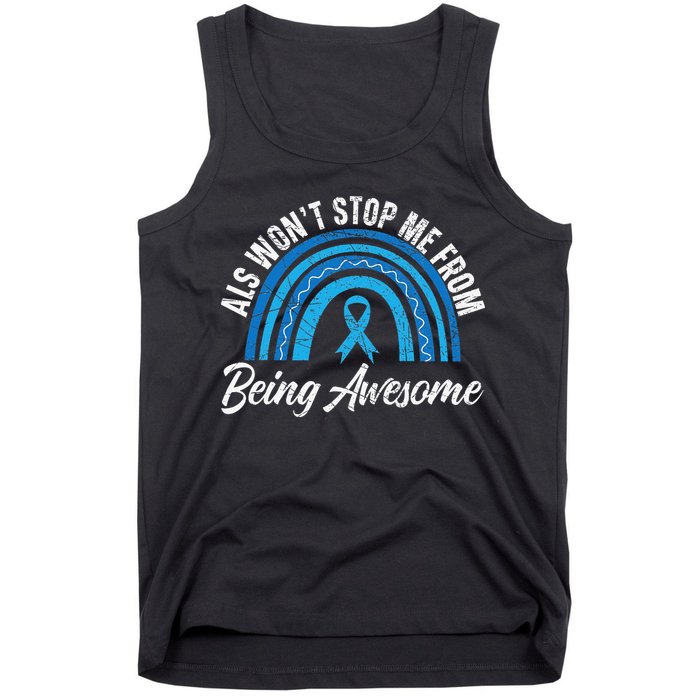 ALS Won't Stop Me From Being Awesome ALS Awareness Tank Top