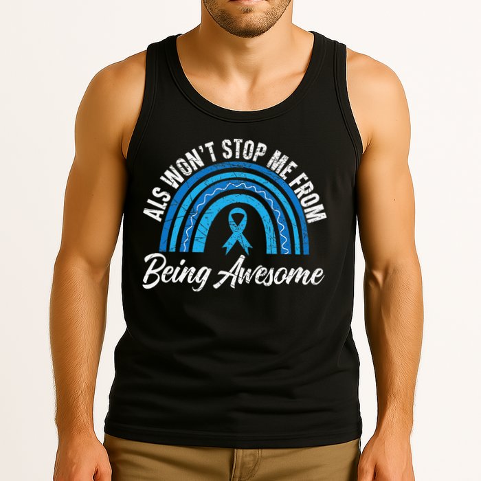 ALS Won't Stop Me From Being Awesome ALS Awareness Tank Top