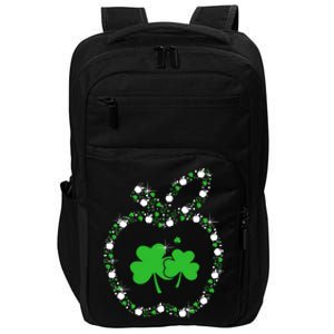 Apple With Shamrocks Teacher Happy St Patrick's Day Meaningful Gift Impact Tech Backpack