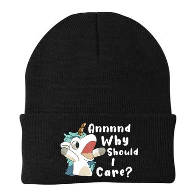 And Why Should I Care Funny Sarcastic Unicorn Beanie