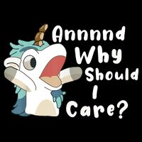 And Why Should I Care Funny Sarcastic Unicorn Drawstring Bag
