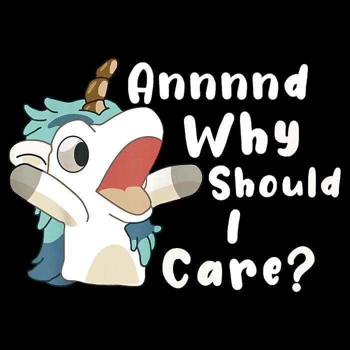 And Why Should I Care Funny Sarcastic Unicorn Drawstring Bag
