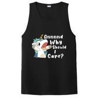 And Why Should I Care Funny Sarcastic Unicorn PosiCharge Competitor Tank