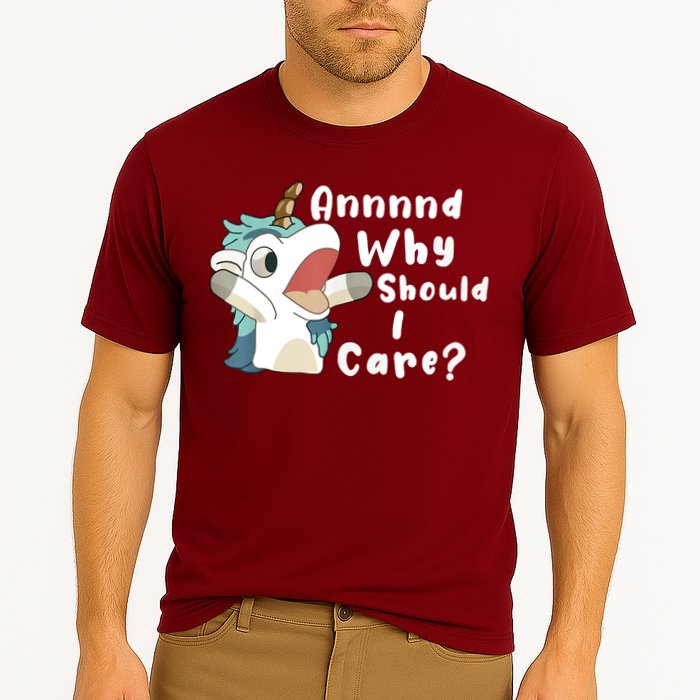 And Why Should I Care Funny Sarcastic Unicorn Performance Shirt