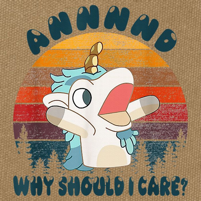And Why Should I Care Funny Unicorn Lover Cotton Canvas Backpack