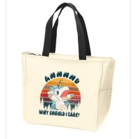 And Why Should I Care Funny Unicorn Lover Zip Tote Bag