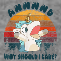 And Why Should I Care Funny Unicorn Lover Hooded Wearable Blanket