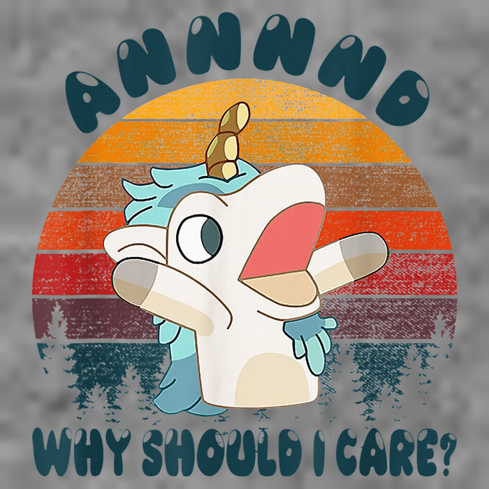 And Why Should I Care Funny Unicorn Lover Hooded Wearable Blanket