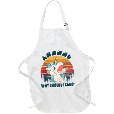 And Why Should I Care Funny Unicorn Lover Apron