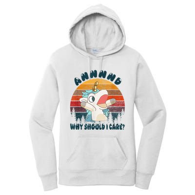 And Why Should I Care Funny Unicorn Lover Women's Pullover Hoodie