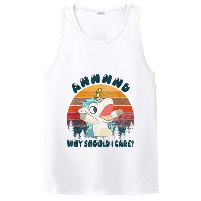 And Why Should I Care Funny Unicorn Lover PosiCharge Competitor Tank