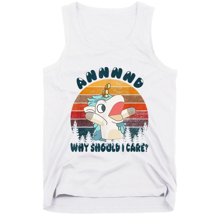 And Why Should I Care Funny Unicorn Lover Tank Top