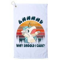 And Why Should I Care Funny Unicorn Lover Golf Towel