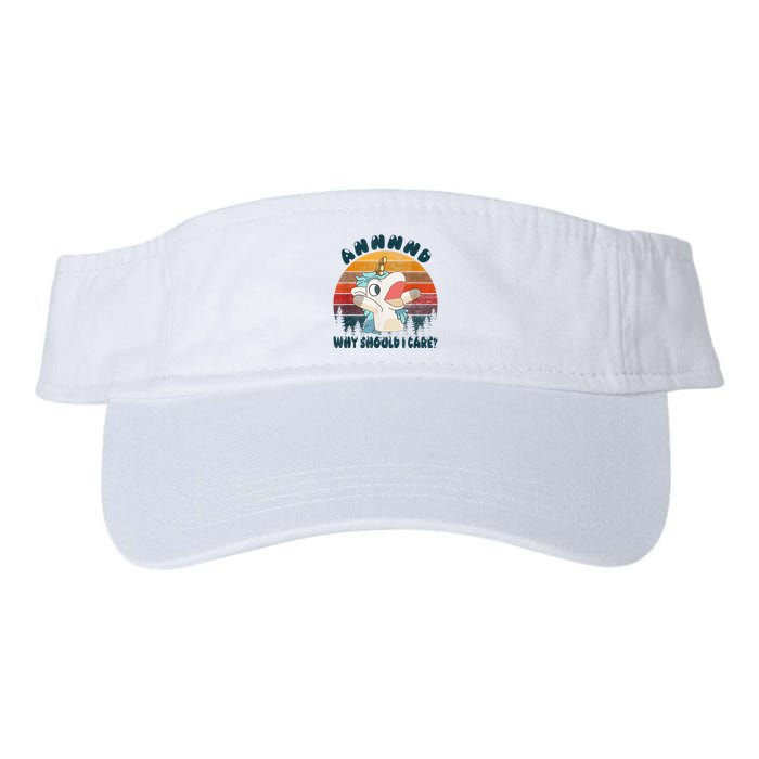 And Why Should I Care Funny Unicorn Lover Visor