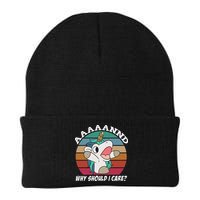 And Why Should I Care Funny Sarcastic Unicorn Beanie