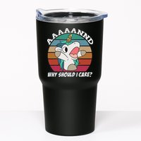 And Why Should I Care Funny Sarcastic Unicorn Tumbler