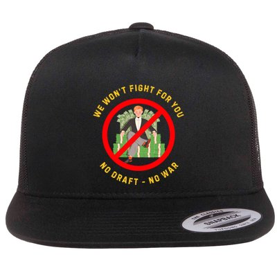 Anti War Selective Service Draft Vintage Peace Flatbill Hat