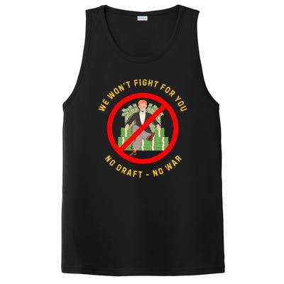 Anti War Selective Service Draft Vintage Peace PosiCharge Competitor Tank