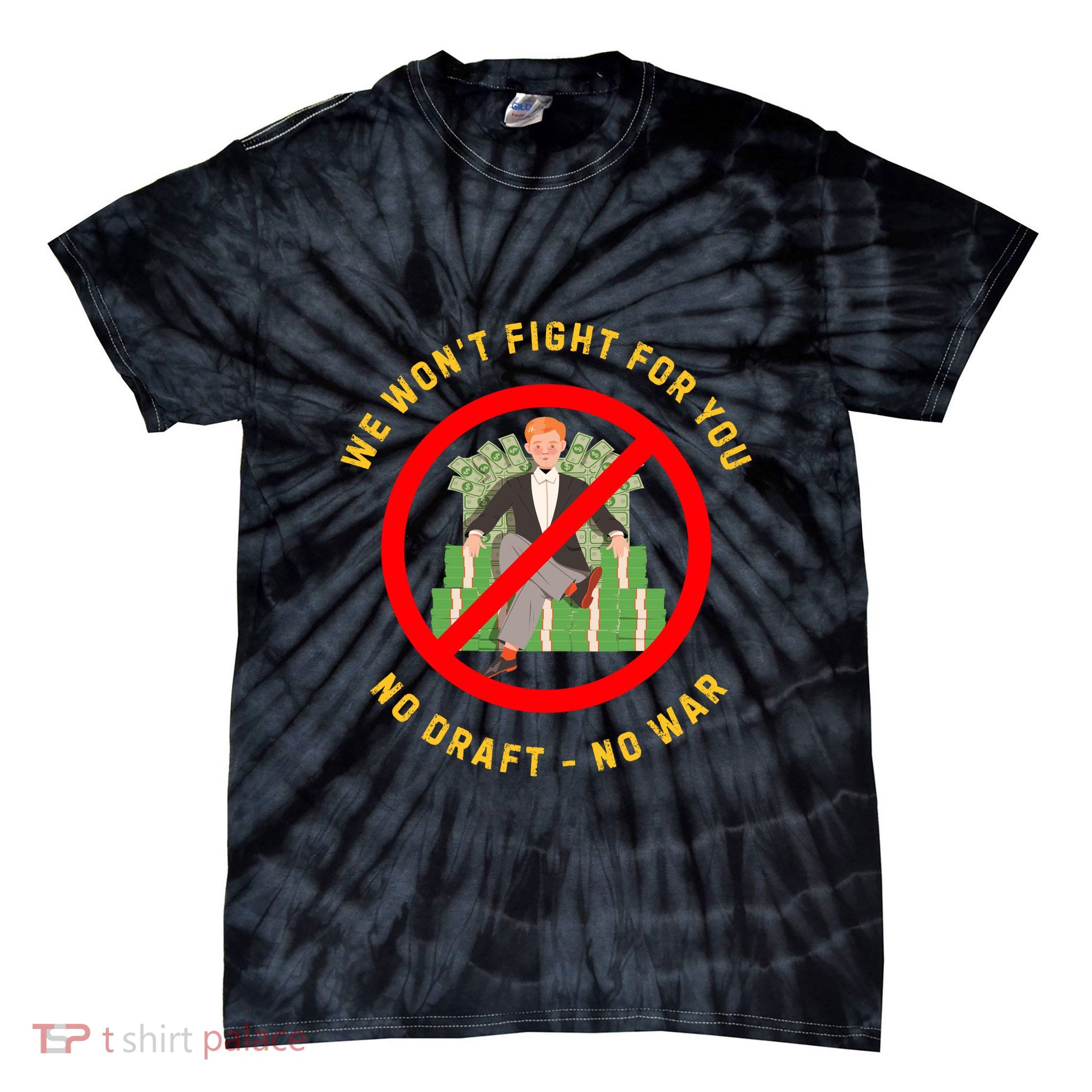 Anti War Selective Service Draft Vintage Peace Tie-Dye T-Shirt