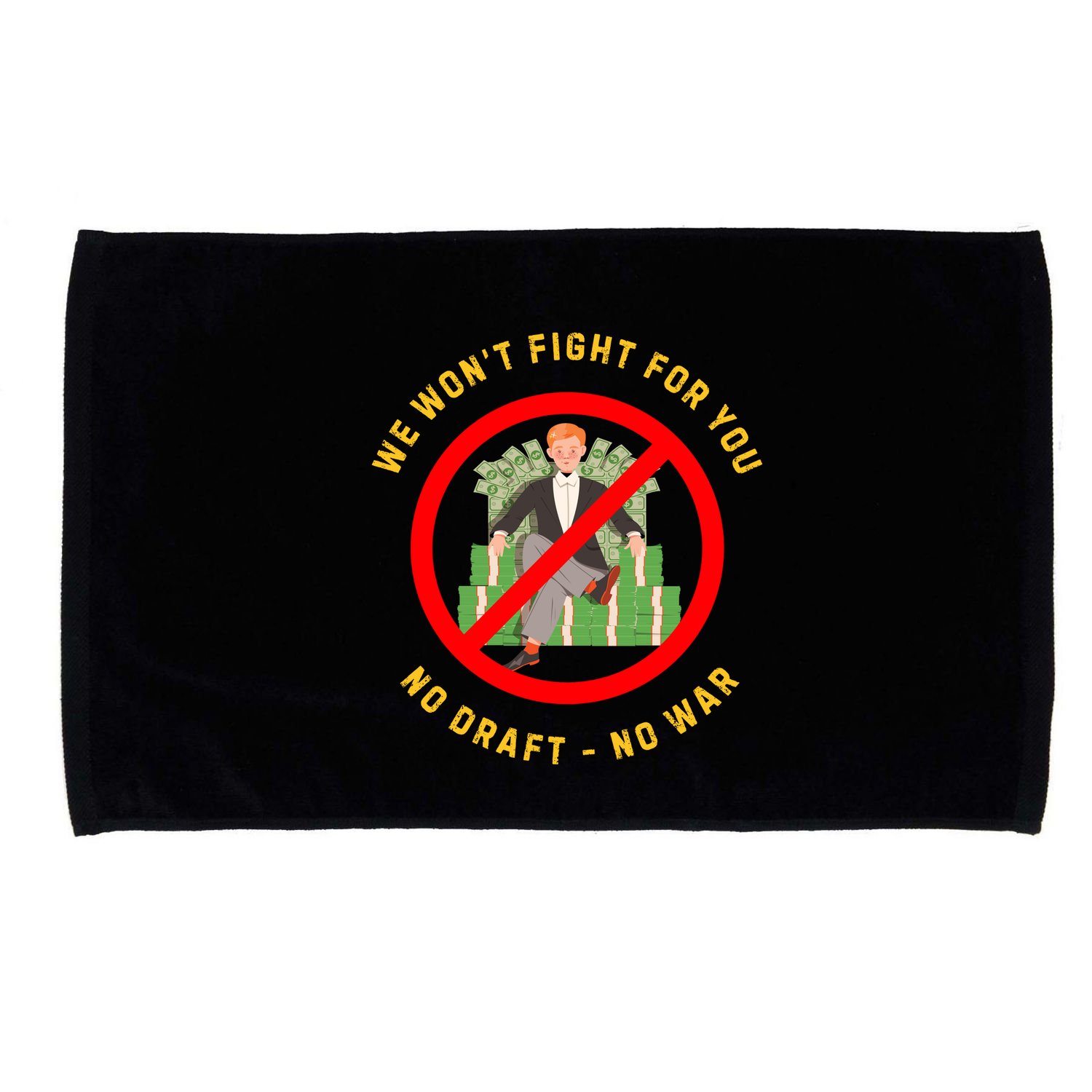 Anti War Selective Service Draft Vintage Peace Microfiber Hand Towel