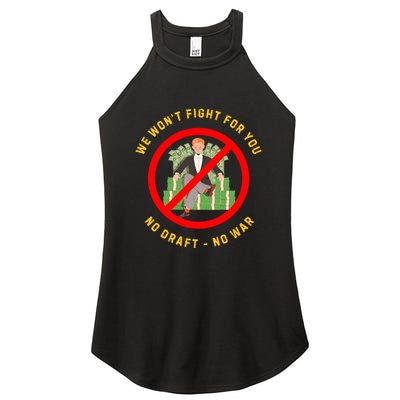 Anti War Selective Service Draft Vintage Peace Women's Perfect Tri Rocker Tank