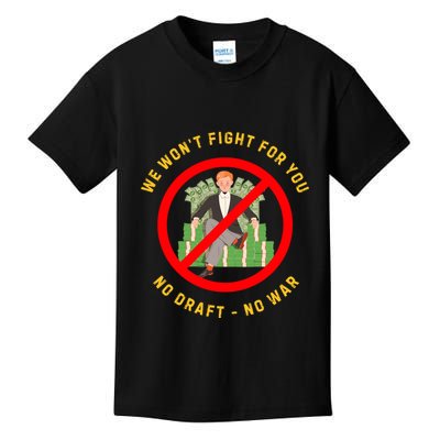 Anti War Selective Service Draft Vintage Peace Kids T-Shirt