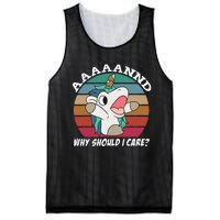 And Why Should I Care Funny Sarcastic Unicorn Mesh Reversible Basketball Jersey Tank