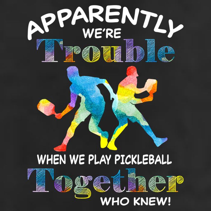 APPARENTLY WE'RE TROUBLE PICKLEBALL MEN Cool Comfort Performance Bucket Hat
