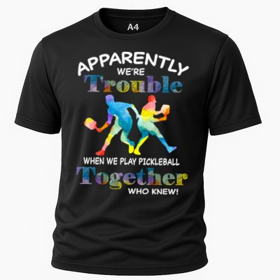 APPARENTLY WE'RE TROUBLE PICKLEBALL MEN Performance Shirt