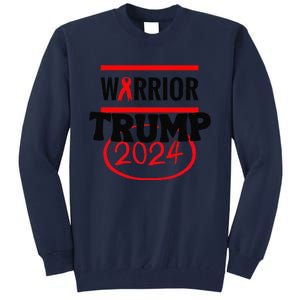 Awesome Warrior Trump 2024 Gift Tall Sweatshirt