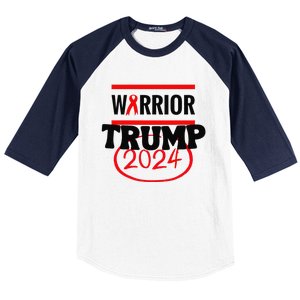 Awesome Warrior Trump 2024 Gift Baseball Sleeve Shirt