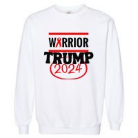 Awesome Warrior Trump 2024 Gift Garment-Dyed Sweatshirt