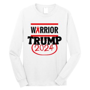 Awesome Warrior Trump 2024 Gift Long Sleeve Shirt