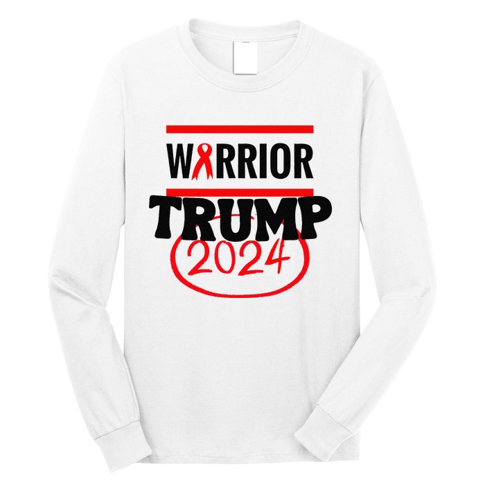 Awesome Warrior Trump 2024 Gift Long Sleeve Shirt