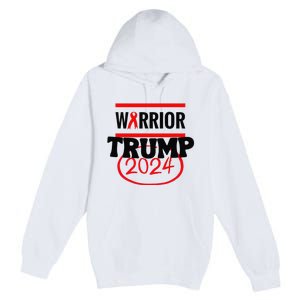 Awesome Warrior Trump 2024 Gift Premium Pullover Hoodie