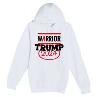 Awesome Warrior Trump 2024 Gift Premium Pullover Hoodie