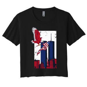 America World Trade Never Forget Women's Crop Top Tee