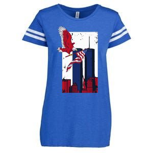 America World Trade Never Forget Enza Ladies Jersey Football T-Shirt