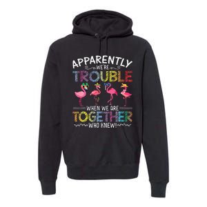 Apparently Were Trouble When We Are Together Who Knew Funny Premium Hoodie