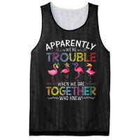 Apparently Were Trouble When We Are Together Who Knew Funny Mesh Reversible Basketball Jersey Tank